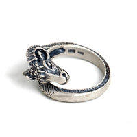 Thor Chariot Goats 925 Sterling Silver Adjustable Ring