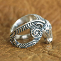 Thor Goats 925 Sterling Silver Ring