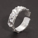 Thor and Sif Blessings Hammered and Adjustable Ring in 925 Sterling Silver