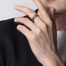 Thor and Sif Blessings Hammered and Adjustable Ring in 925 Sterling Silver