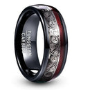 Triple Horn of Odin Tungsten Carbide Ring