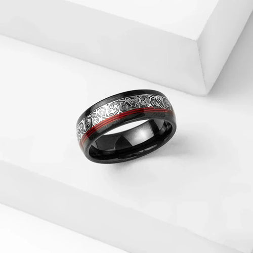 Triple Horn of Odin Tungsten Carbide Ring