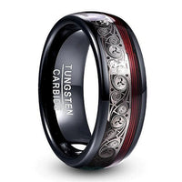 Dreifaches Horn Odins Wolframcarbid-Ring
