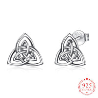 Triquetra 925 Sterling Silver Earrings