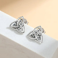 Triquetra 925 Sterling Silver Earrings