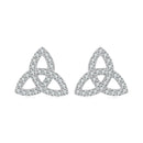 Triquetra 925 Sterling Silver Earrings