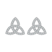 Triquetra 925 Sterling Silver Earrings