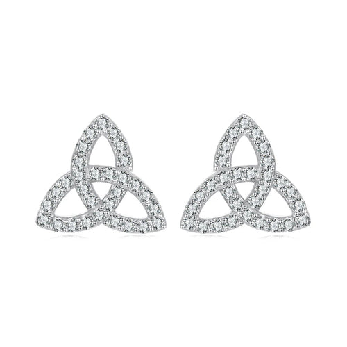Triquetra 925 Sterling Silver Earrings