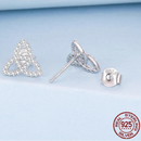 Triquetra 925 Sterling Silver Earrings