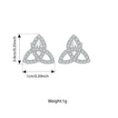 Triquetra 925 Sterling Silver Earrings