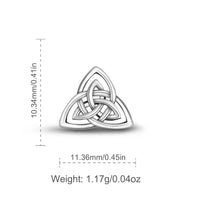 Triquetra 925 Sterling Silver Earrings