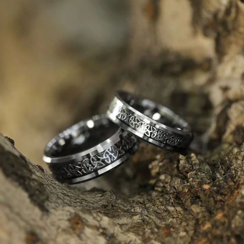 Triskele Tungsten Carbide Ring