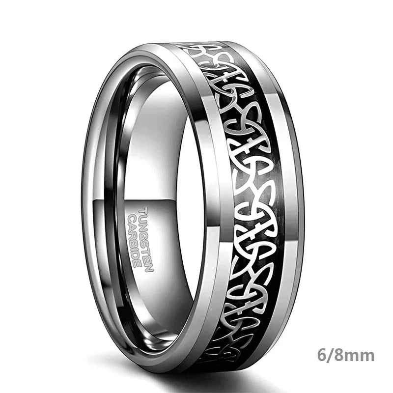 Triskele Tungsten Carbide Ring