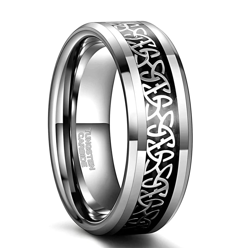 Triskele Tungsten Carbide Ring