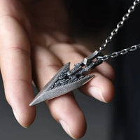 Ullr the God of the Hunt Arrow - Sterling Silver Pendant