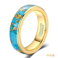 Valhalla Sky Turquoise and Tungsten Carbide Ring