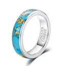 Valhalla Sky Turquoise and Tungsten Carbide Ring