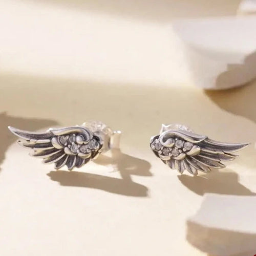 Valkyrie Wings 925 Sterling Silver Earrings