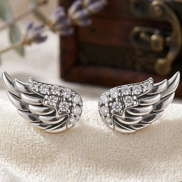 Valkyrie Wings 925 Sterling Silver Earrings