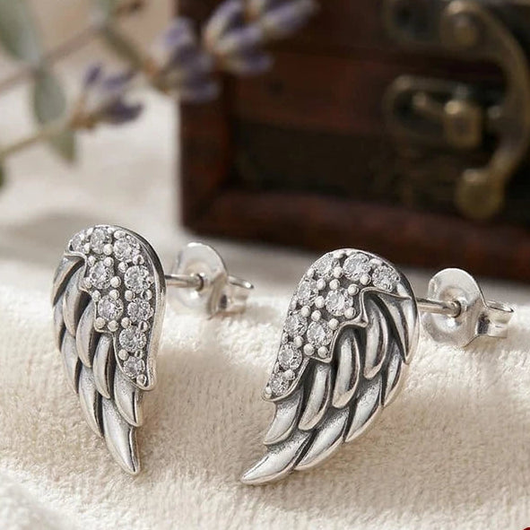 Valkyrie Wings 925 Sterling Silver Earrings
