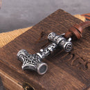 Varangian Guard Hammer of Thor Mjolnir Titanium Steel Necklace