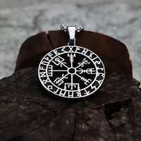 Vegvisir Rune Necklace - Viking Compass in 316L Stainless Steel