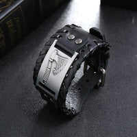 Viking Axe Leather Bracelet