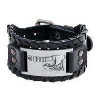 Viking Axe Leather Bracelet