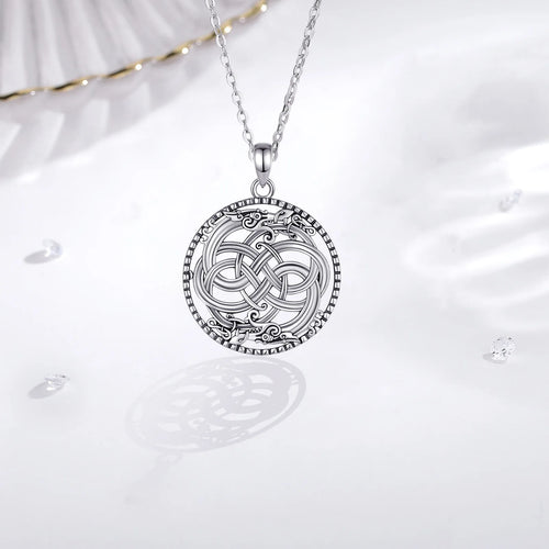 Viking Dragon 925 Sterling Silver Necklace