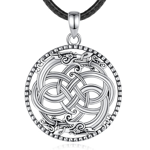 Viking Dragon 925 Sterling Silver Necklace