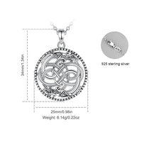 Viking Dragon 925 Sterling Silver Necklace