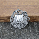 Viking Longship Brooch and Pin
