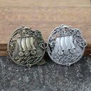 Viking Longship Brooch and Pin