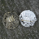 Viking Longship Brooch and Pin