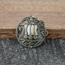 Viking Longship Brooch and Pin