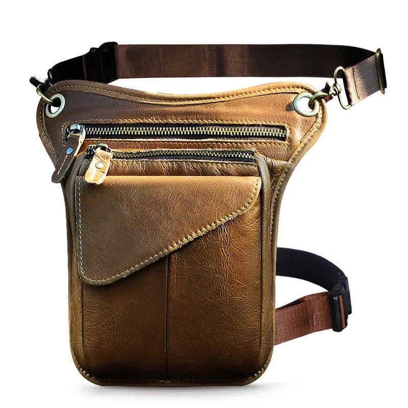 Viking Loot Leather Leg Bag