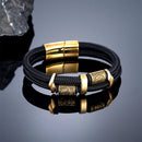 Viking Rune Bracelet in Steel Wire