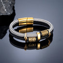 Viking Rune Bracelet in Steel Wire