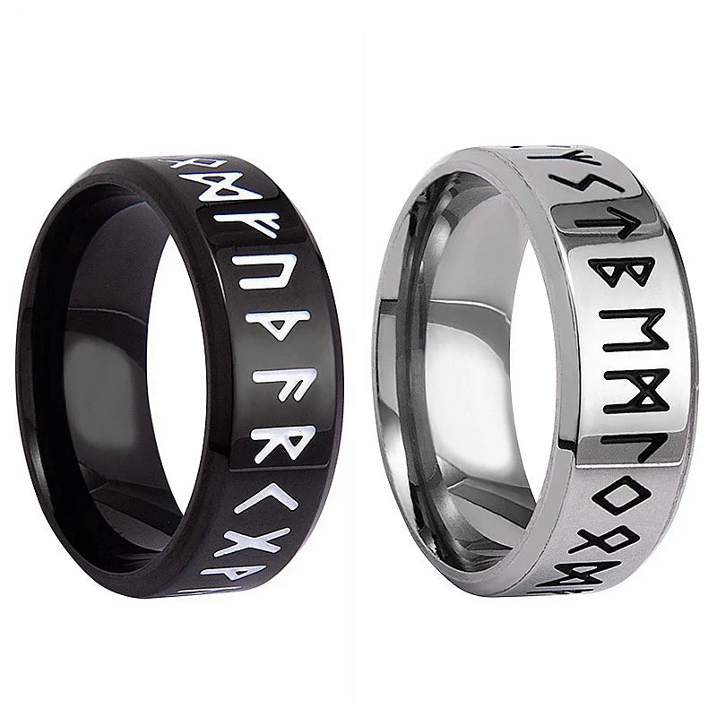 Viking Rune Ring - Stainless Steel