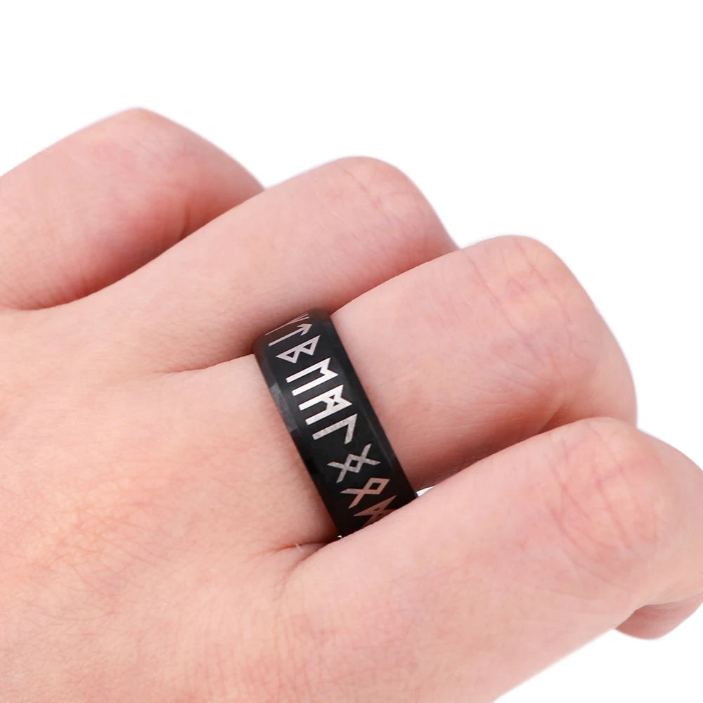 Viking Rune Ring - Stainless Steel