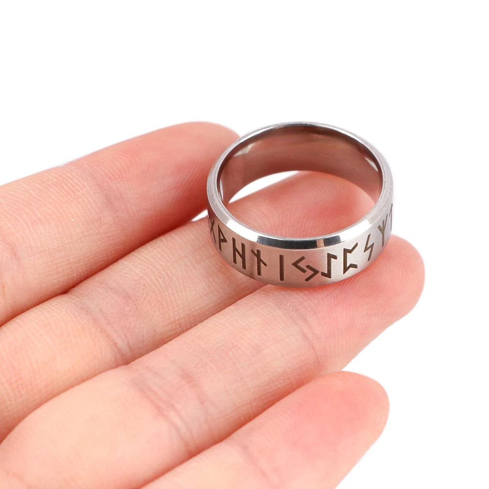 Viking Rune Ring - Stainless Steel