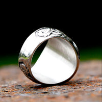 Viking Ship Drakar Stainless Steel Ring