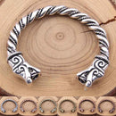 Viking Wolves of Odin Geri and Freki Bracelet