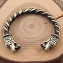 Viking Wolves of Odin Geri and Freki Bracelet