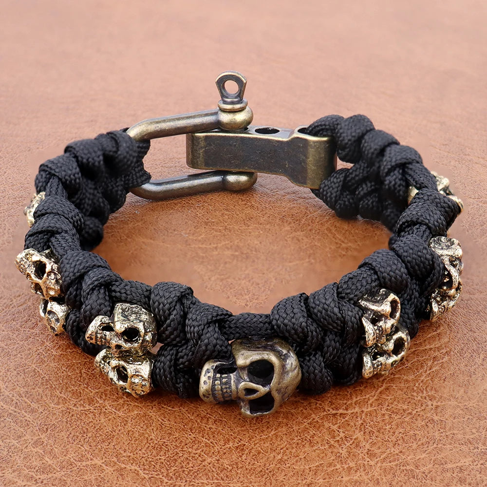 Warrior Trophies ParaCord Skull Bracelet