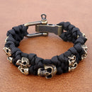 Warrior Trophies ParaCord Skull Bracelet
