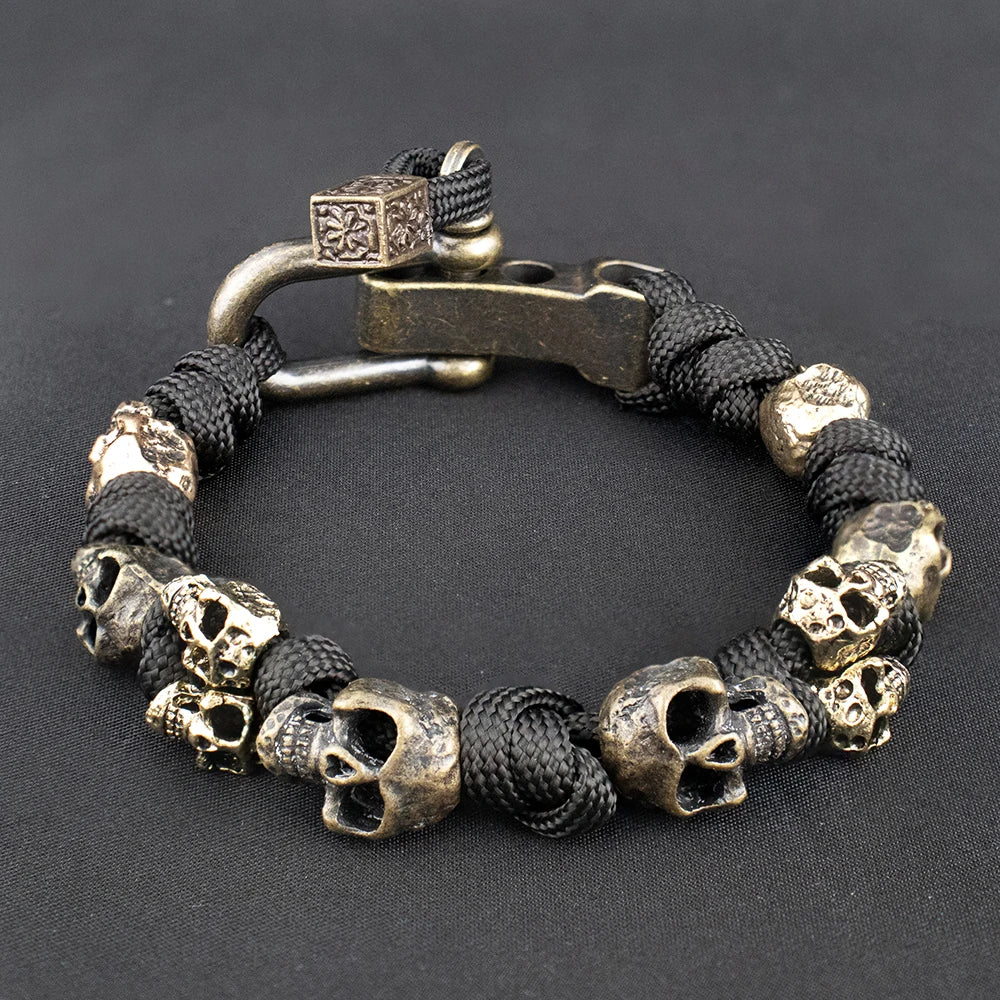 Warrior Trophies ParaCord Skull Bracelet