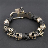 Warrior Trophies ParaCord Skull Bracelet