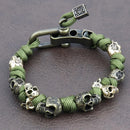 Warrior Trophies ParaCord Skull Bracelet
