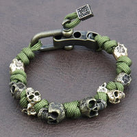 Warrior Trophies ParaCord Skull Bracelet